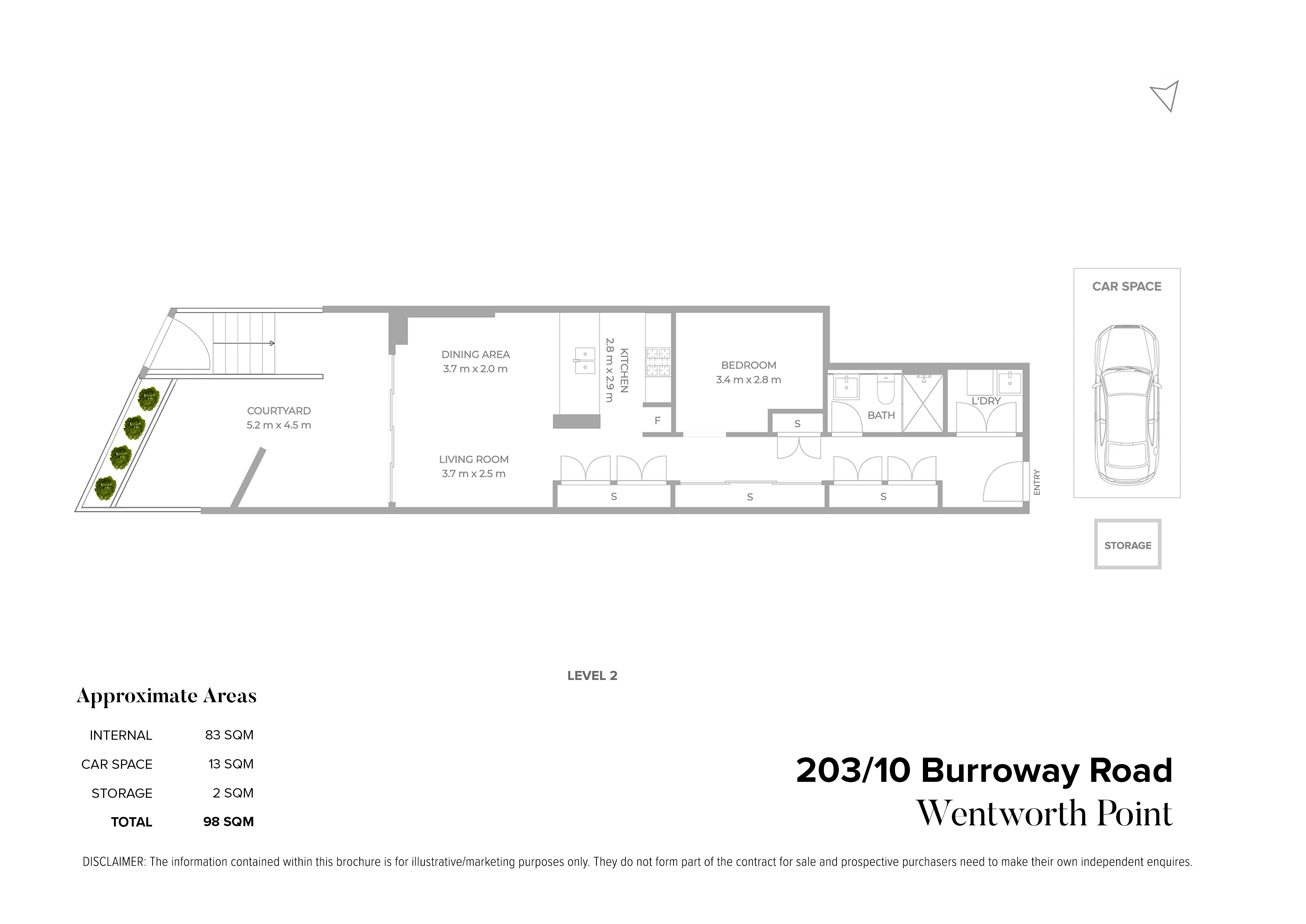 203/10 Burroway Rd, Wentworth Point For Sale by Chidiac Realty - floorplan