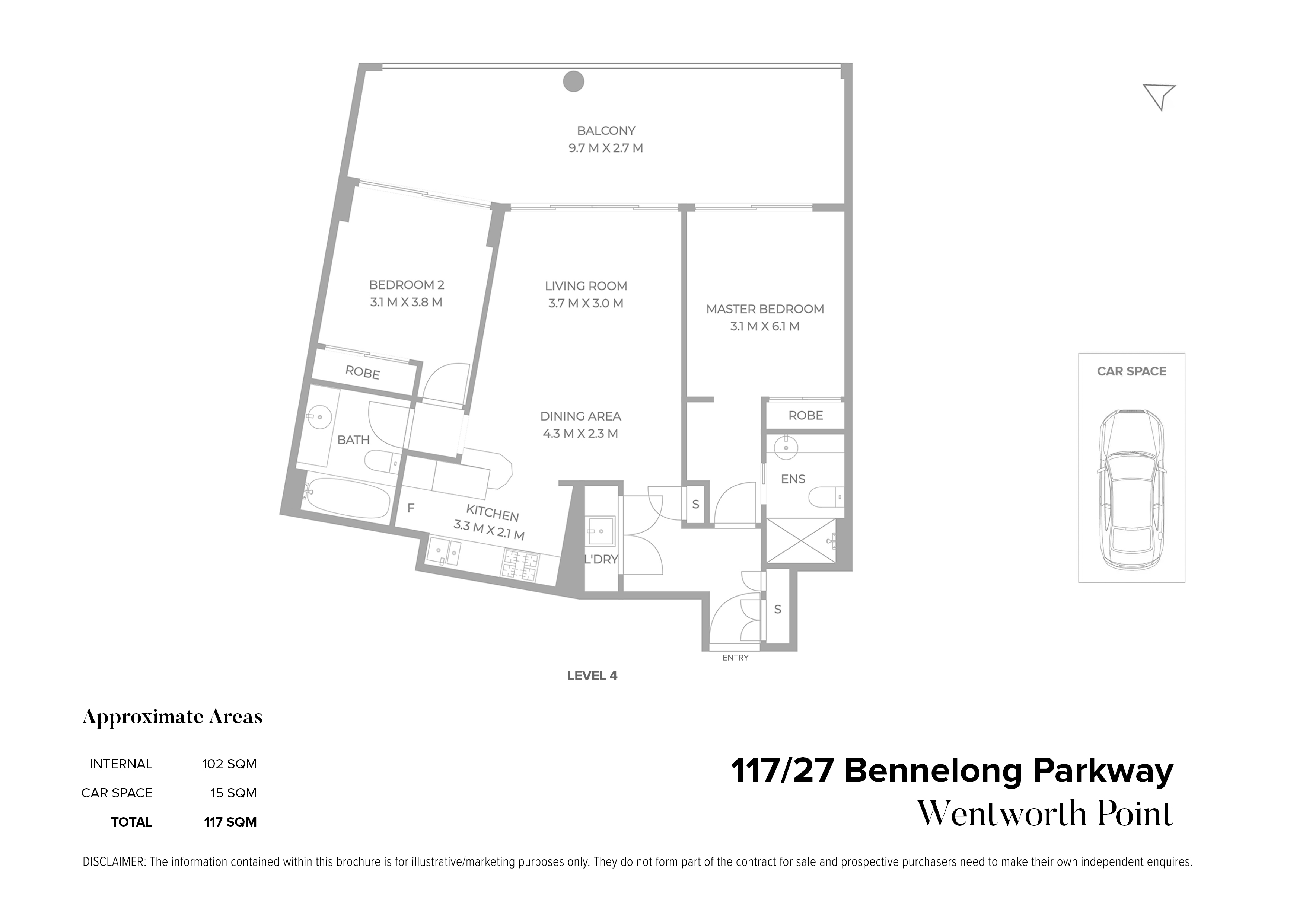 117/27 Bennelong Parkway, Wentworth Point For Sale by Chidiac Realty - floorplan