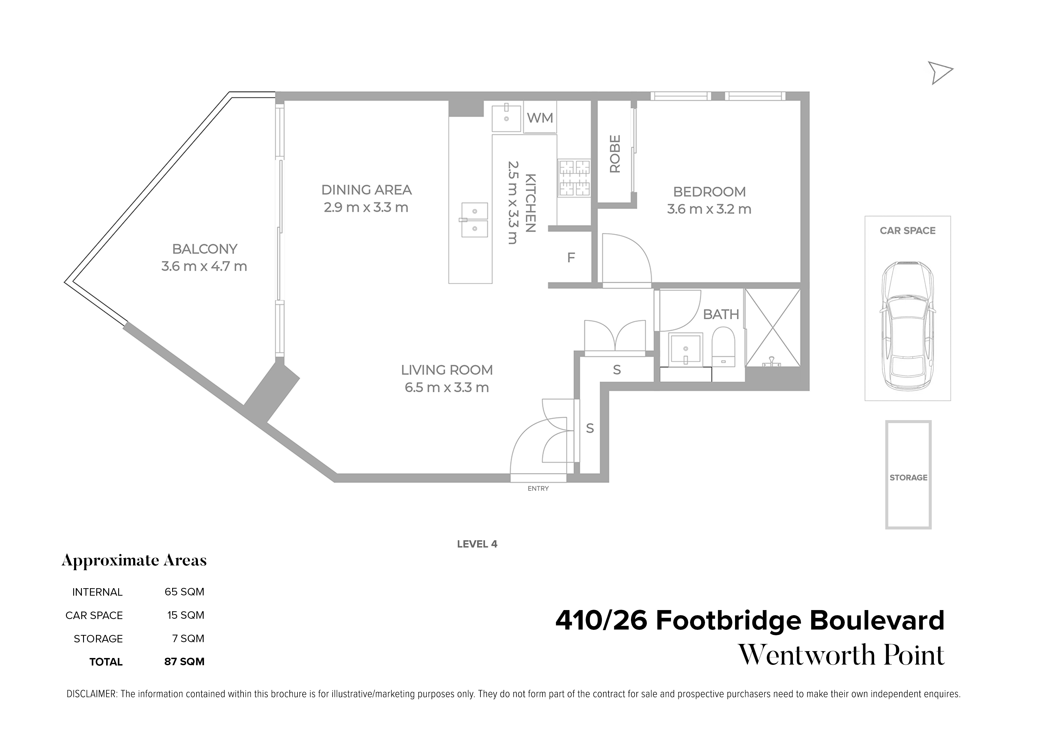 410/26 Footbridge Boulevard, Wentworth Point For Sale by Chidiac Realty - floorplan