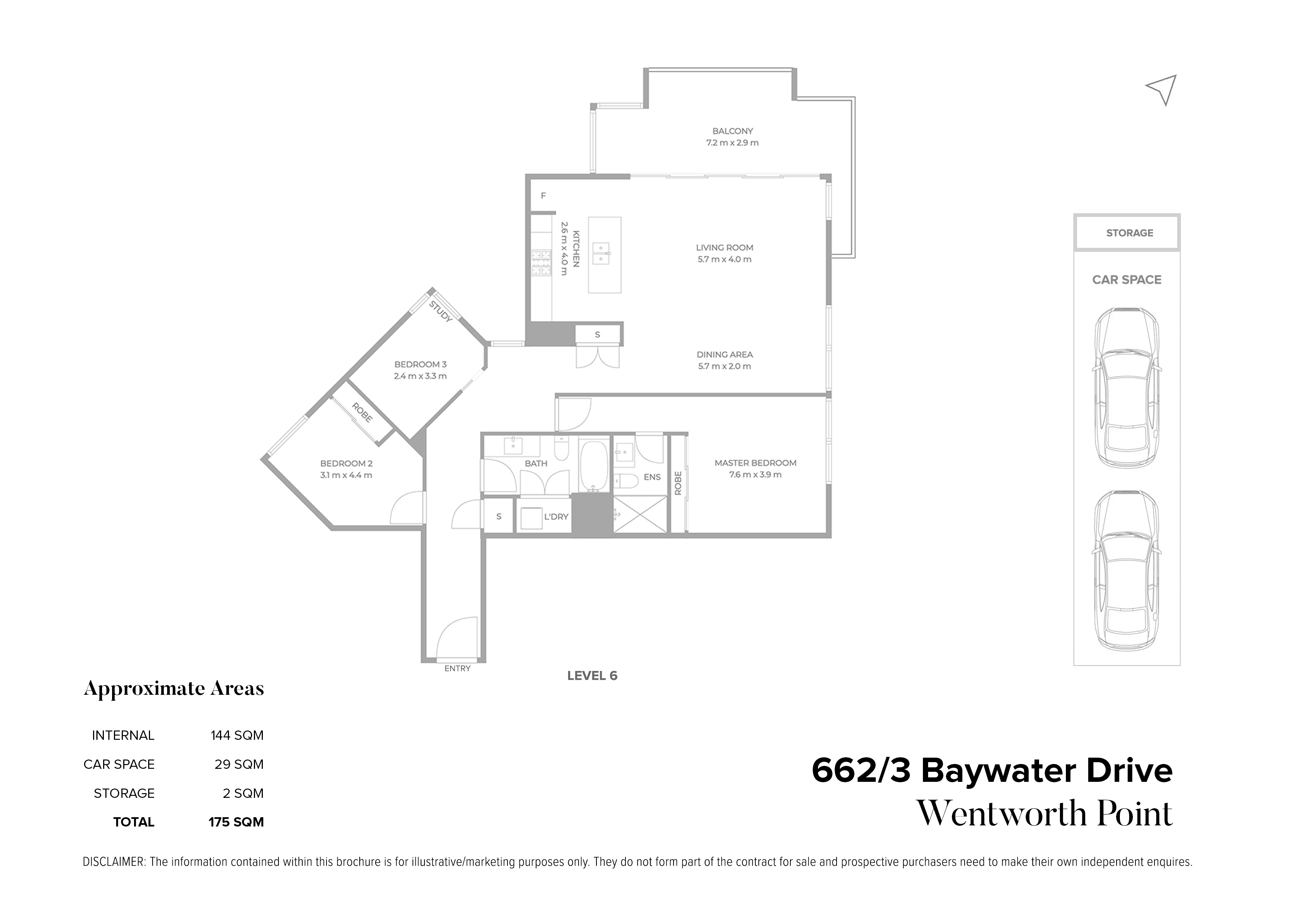 662/3 Baywater Drive, Wentworth Point For Sale by Chidiac Realty - floorplan