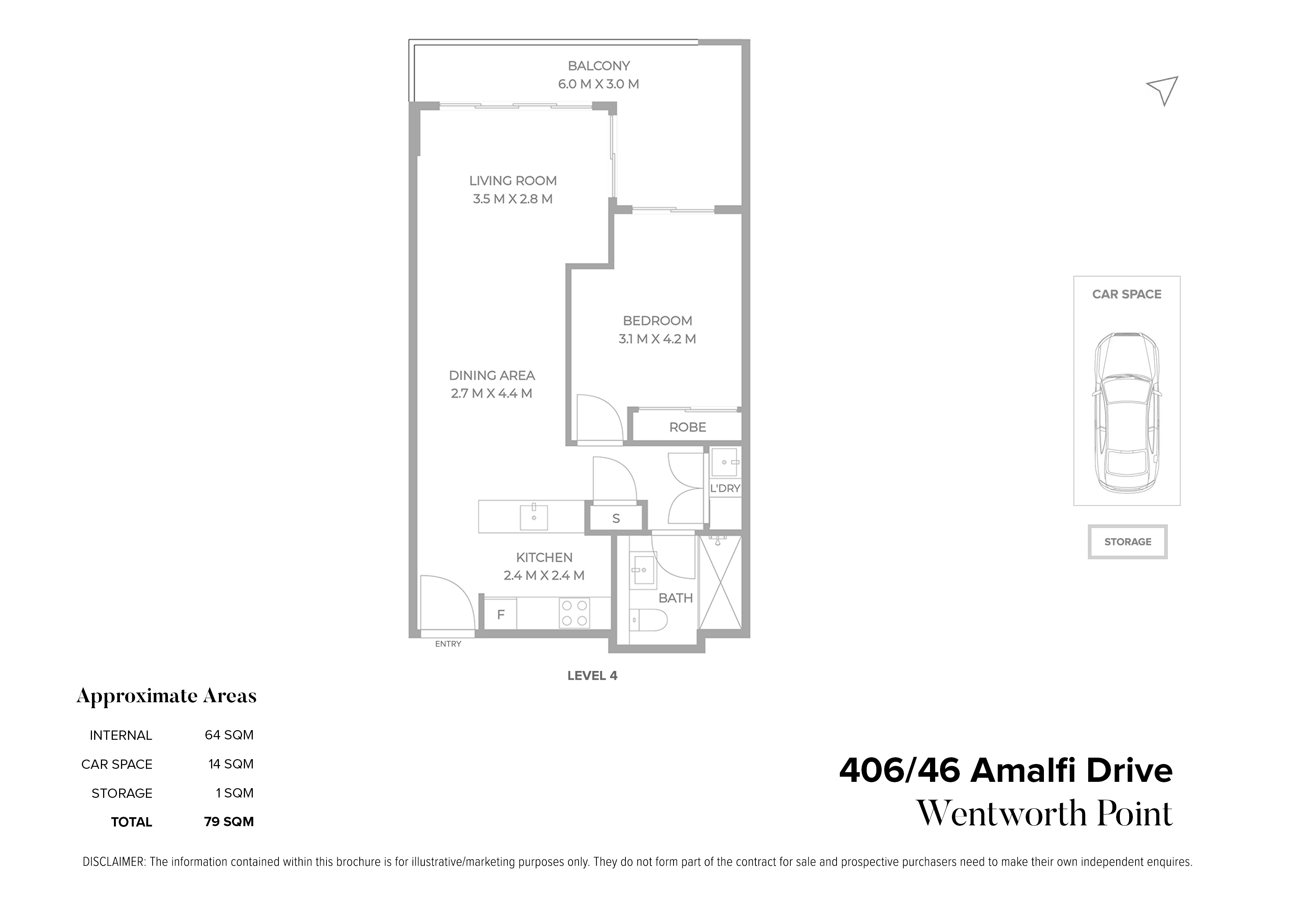 406/46 Amalfi Drive, Wentworth Point For Sale by Chidiac Realty - floorplan