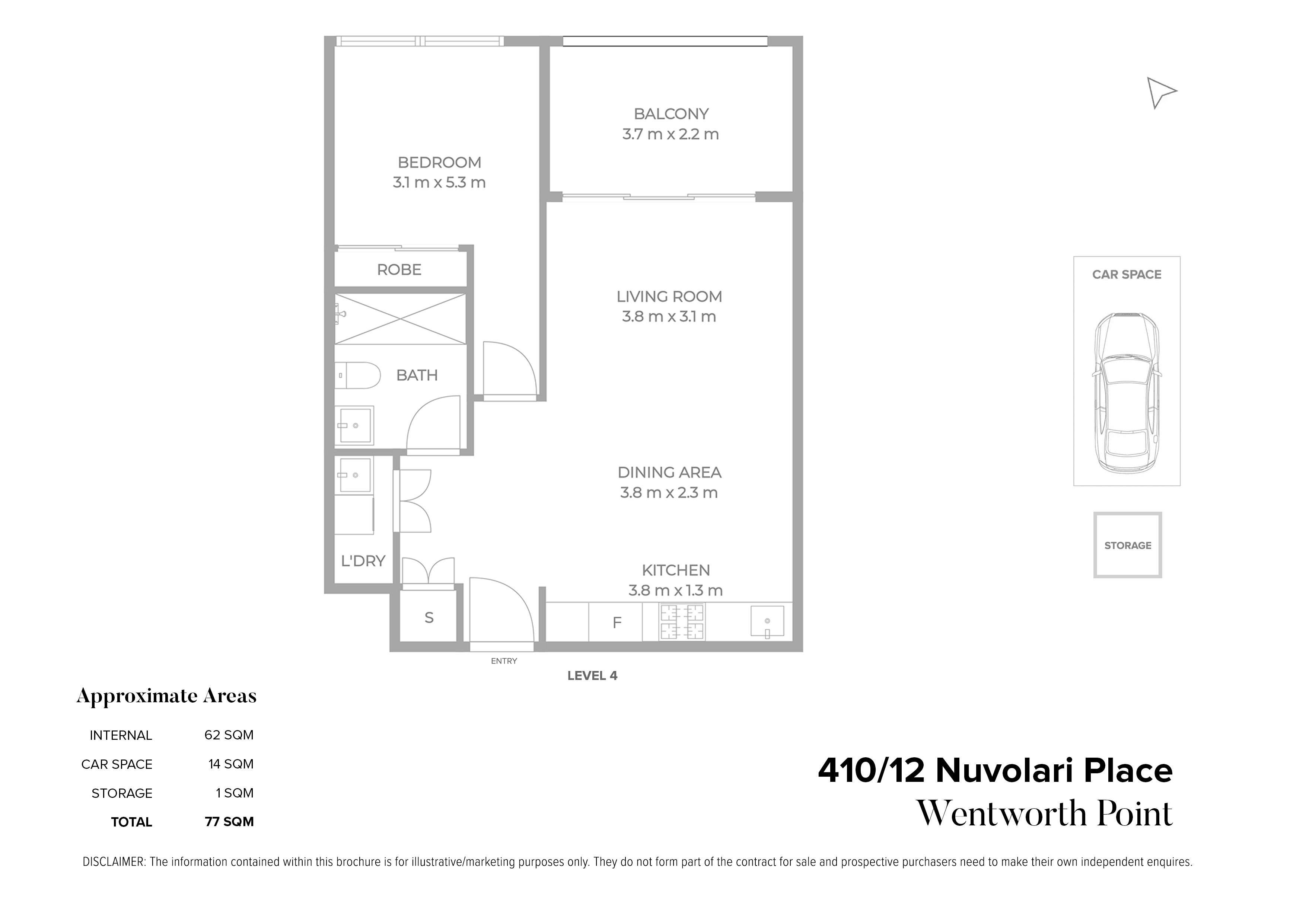 410/12 Nuvolari Pl, Wentworth Point For Sale by Chidiac Realty - floorplan