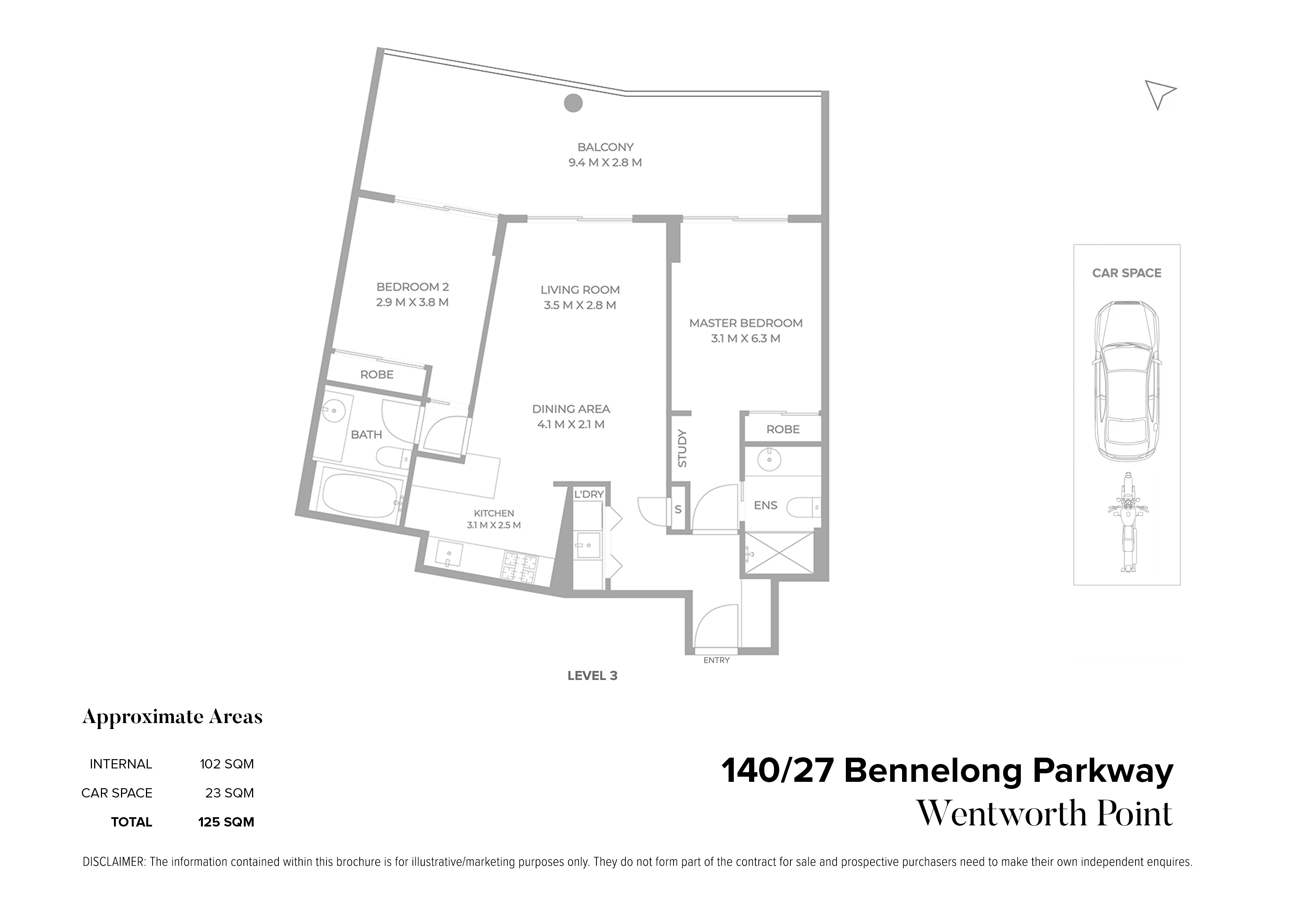 140/27 Bennelong Parkway, Wentworth Point For Sale by Chidiac Realty - floorplan