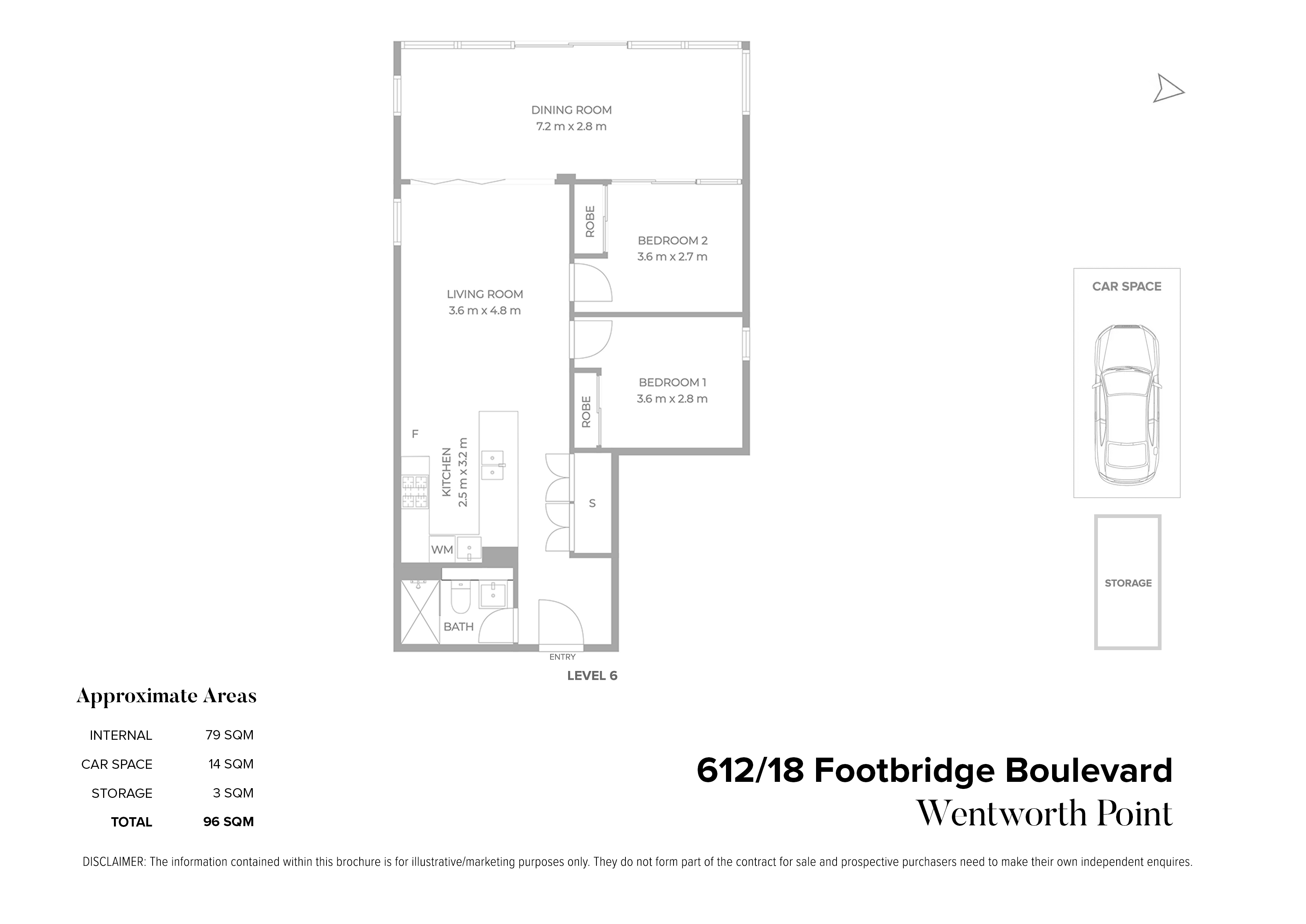 612/18 Footbridge Boulevard, Wentworth Point For Sale by Chidiac Realty - floorplan