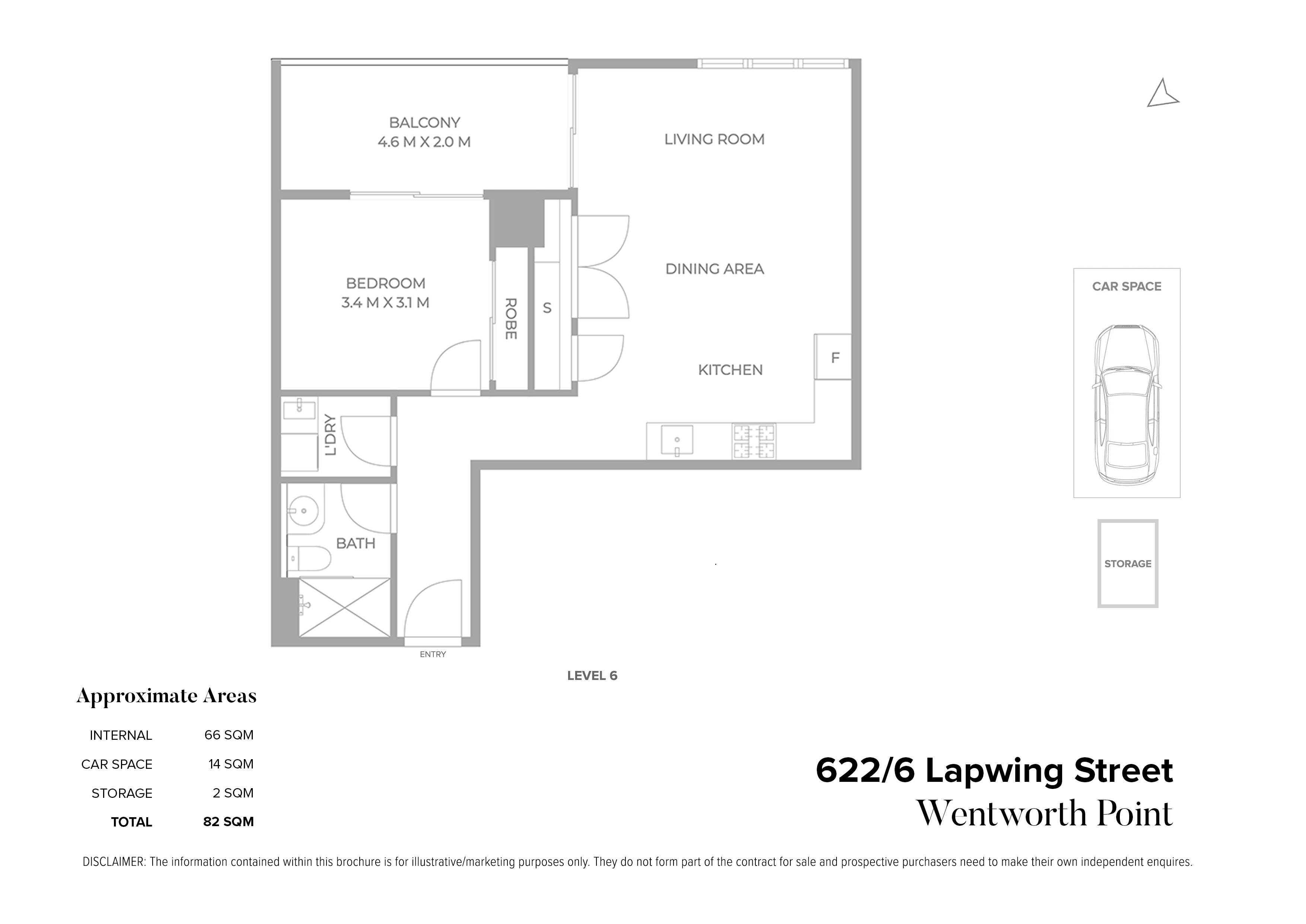 622/6 Lapwing Street, Wentworth Point Sold by Chidiac Realty - floorplan